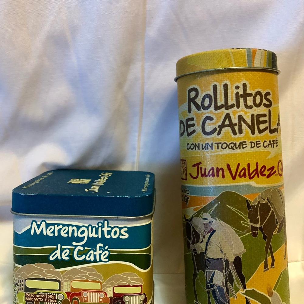 2 Pretty Candy Tins from Colombia